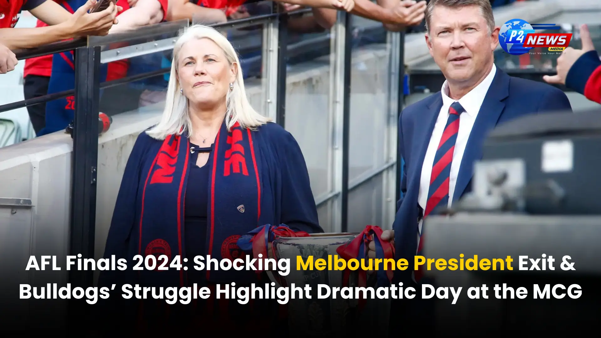 AFL Finals 2024: Shocking Melbourne President Exit & Bulldogs’ Struggle Highlight Dramatic Day at the MCG